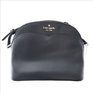 Kate Spade Payton Dome Saffiano Leather Crossbody Purse in Black
